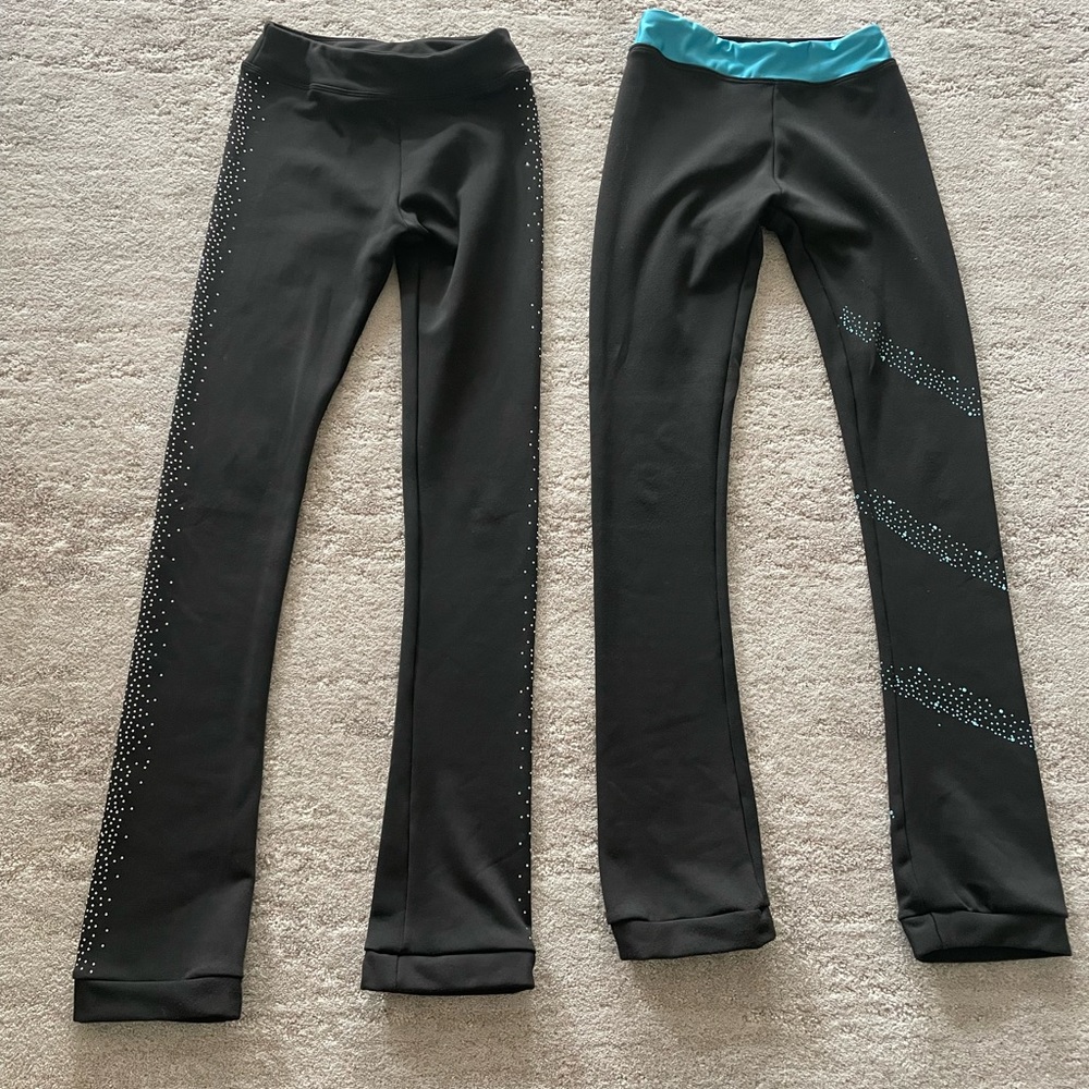 LIUHUO Figure Skating Pants Girls size 12-14 years.